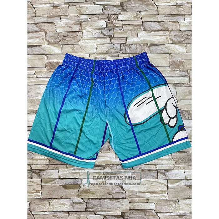 Pantalone Charlotte Hornets Mitchell & Ness Big Face Verde